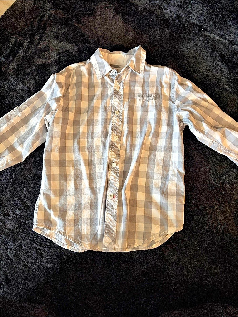 Guess Boys Checkered Button Down